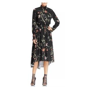 Nanette Lepore  (Bloomingdale's) Black Floral Dress, size 6